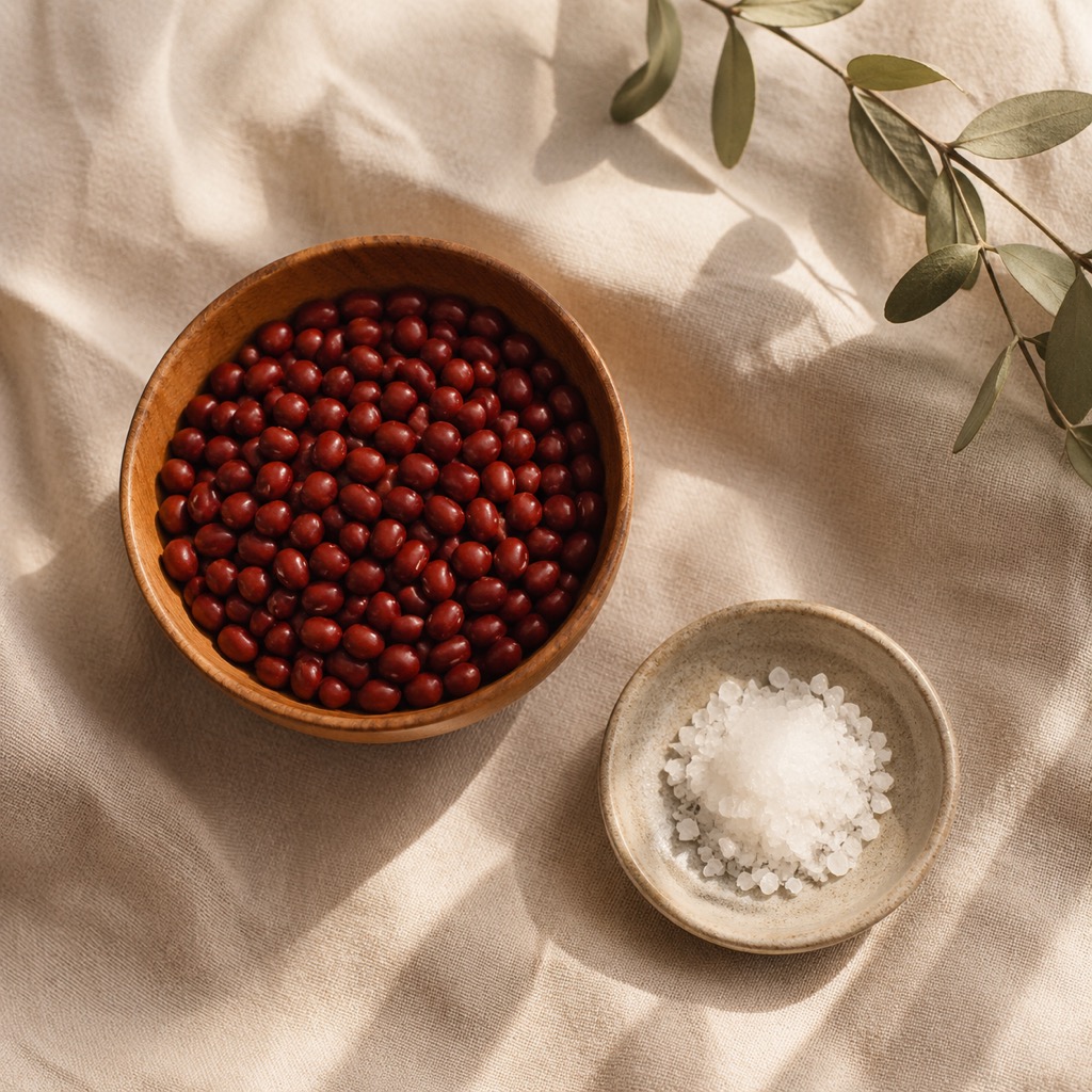 小豆と塩